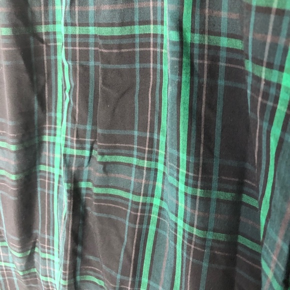 Loft Plaid Blouse Top Women Sz MP Long Sleeve Loose Flowy Office Casual Academia - Picture 7 of 7